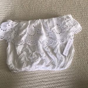 White crop top Young Fabulous and Broke